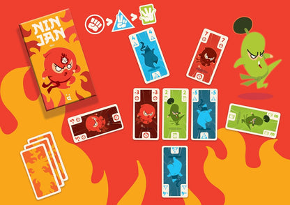Helvetiq | Ninjan | Card Game | Ages 7+ | 2-5 Players | 15 Minutes Playing Time