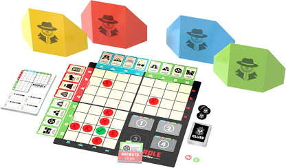 Goliath Games Presents: Murdle - The Board Game | Based on the Best Selling Puzzle Book | Clues, Codes, Mystery, Murdle | For 1+ Players Ages 14+