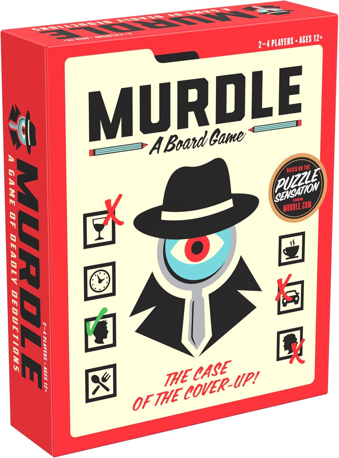 Goliath Games Presents: Murdle - The Board Game | Based on the Best Selling Puzzle Book | Clues, Codes, Mystery, Murdle | For 1+ Players Ages 14+
