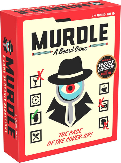 Goliath Games Presents: Murdle - The Board Game | Based on the Best Selling Puzzle Book | Clues, Codes, Mystery, Murdle | For 1+ Players Ages 14+