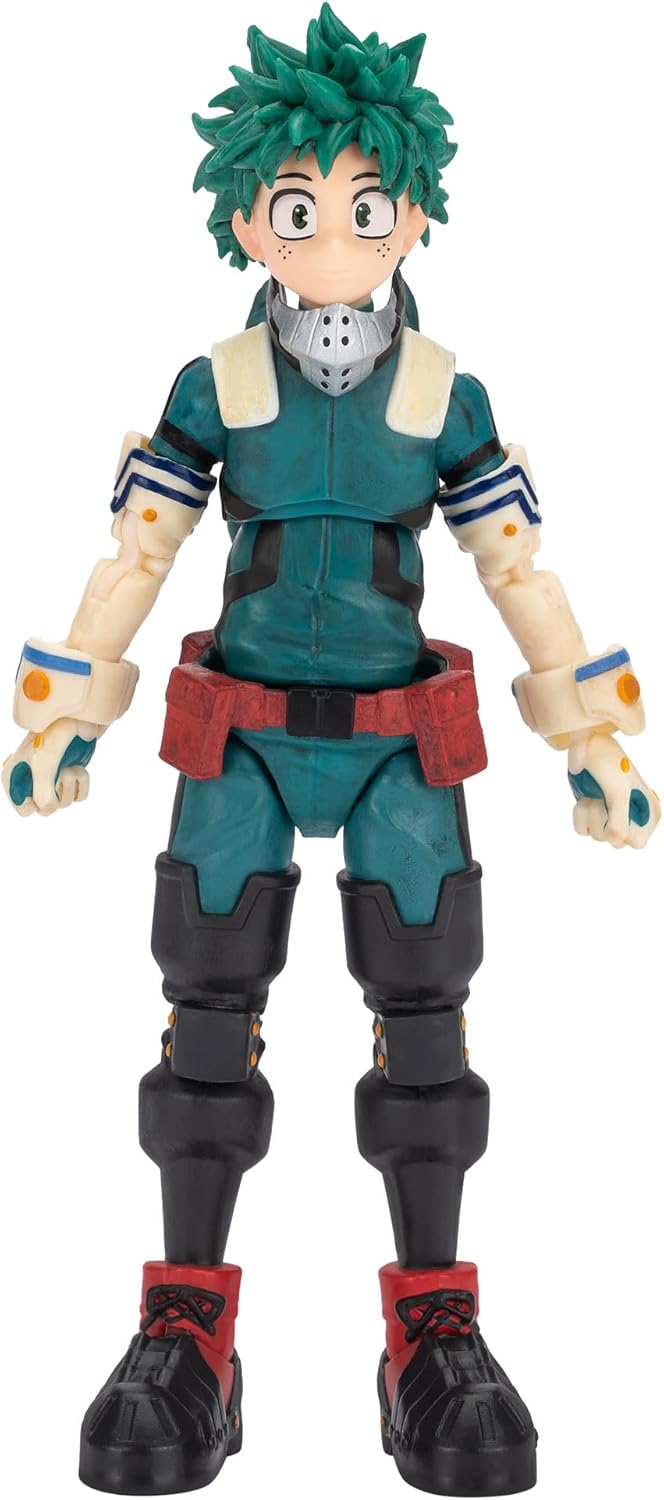 Total Anime My Hero Academia Izuku Midoriya - 6.5-Inch Figure with Swappable Faceplates, Alternate Hands, and Energy Effects