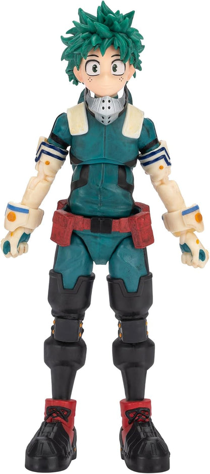 Total Anime My Hero Academia Izuku Midoriya - 6.5-Inch Figure with Swappable Faceplates, Alternate Hands, and Energy Effects