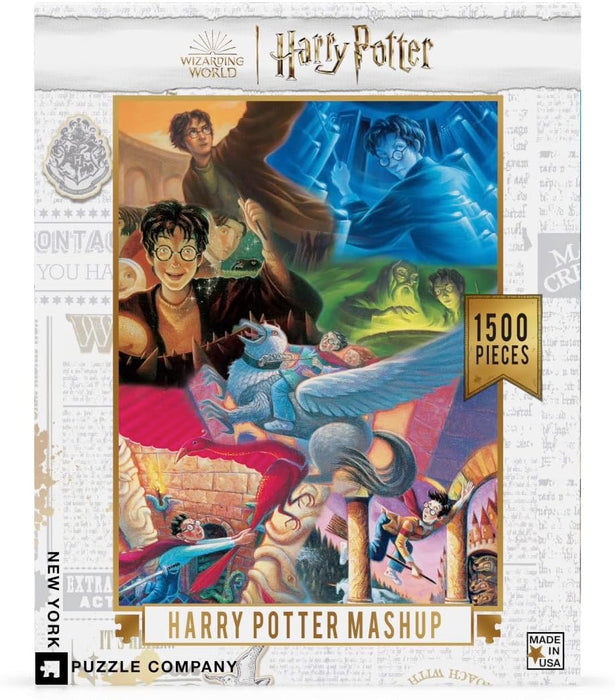 New York Puzzle Company - Harry Potter Harry Potter Mashup - 1500 Teile Puzzle für Erwachsene von Mary Grand-Pré