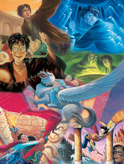 New York Puzzle Company - Harry Potter Harry Potter Mashup - 1500 Teile Puzzle für Erwachsene von Mary Grand-Pré