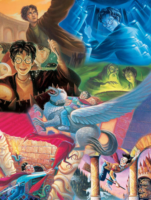 New York Puzzle Company - Harry Potter Harry Potter Mashup - 1500 Teile Puzzle für Erwachsene von Mary Grand-Pré