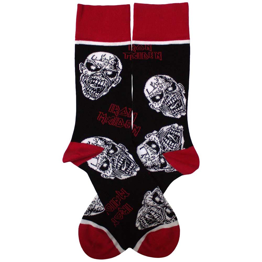 Rock Off officially licensed products Iron Maiden Eddie Skulls Ankle Socks One Size