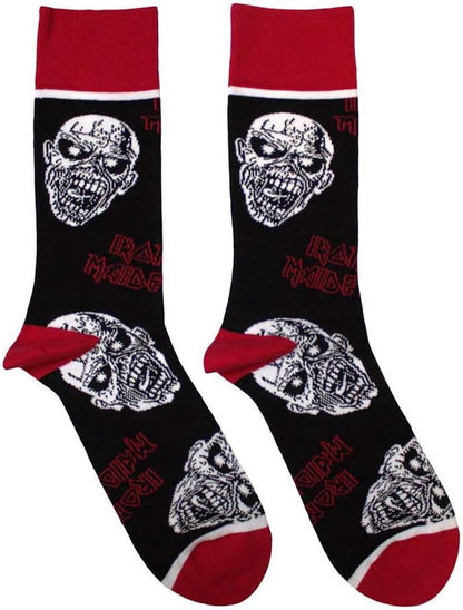Rock Off officially licensed products Iron Maiden Eddie Skulls Ankle Socks One Size