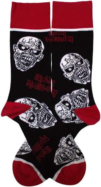Rock Off officially licensed products Iron Maiden Eddie Skulls Ankle Socks One Size