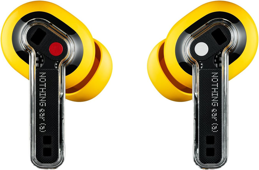 Nothing Ear (a) wireless ear buds with Active Noise Cancelling, Bass Enhance Algorithm and up to 42.5 hours of listening time - Yellow