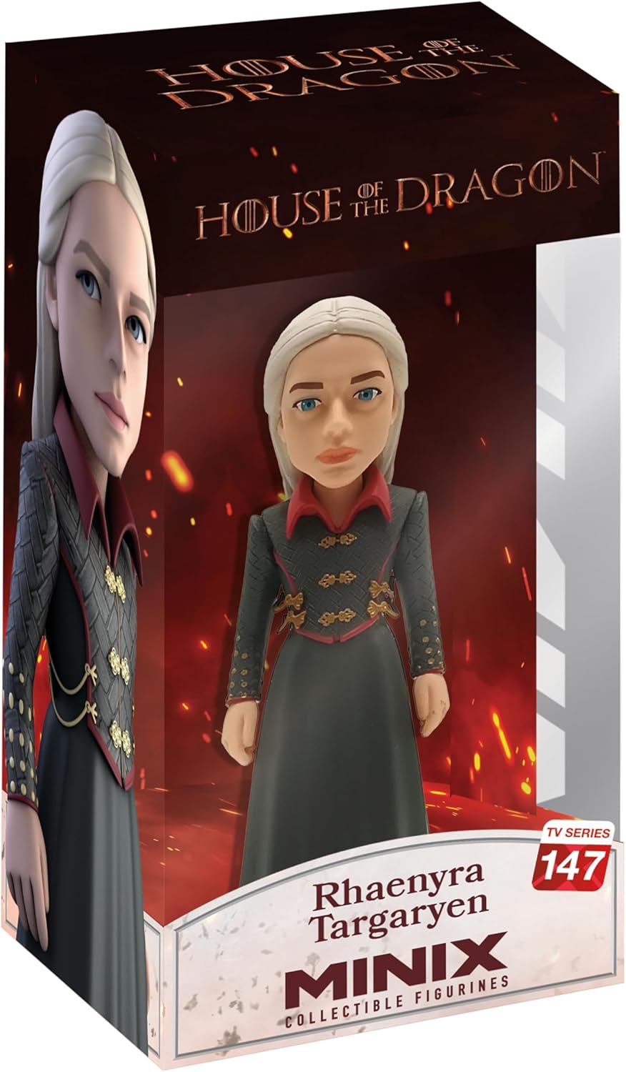 MINIX Sammlerstück, Sammelfigur, 12 cm, Haus des Drachen, Rgaenyra Targaryen, Sammlerstücke für Ausstellung, Geschenkidee, Spielzeug für Kinder und Erwachsene, TV-Fans (MN16204)