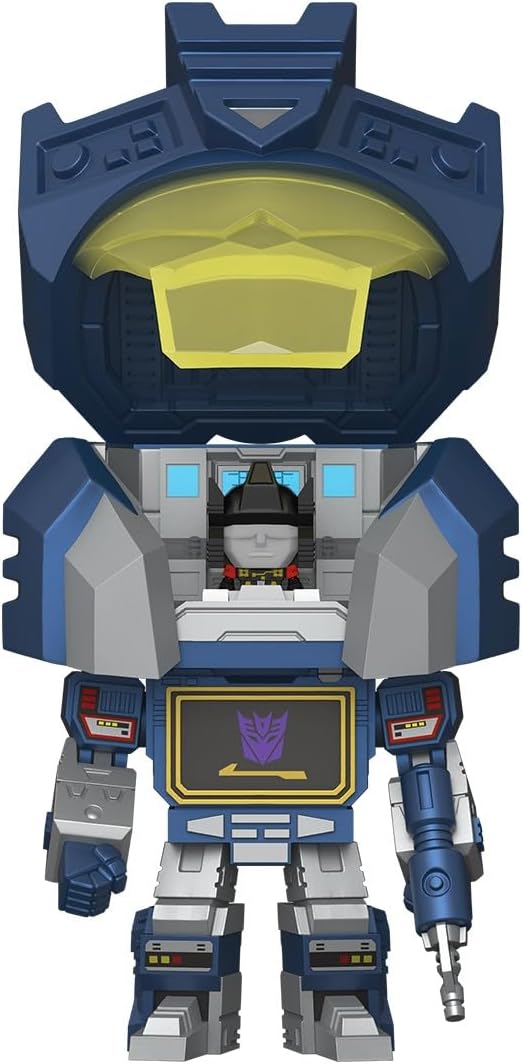 Funko Bitty Bots: Transformers - Soundwave with Rumble! Bitty POP! - 0.9 Inch (2.2 Cm) - Transformers Classic - 0.9 Inch & 4.85 Inch - Collectable - Gift Idea - Display