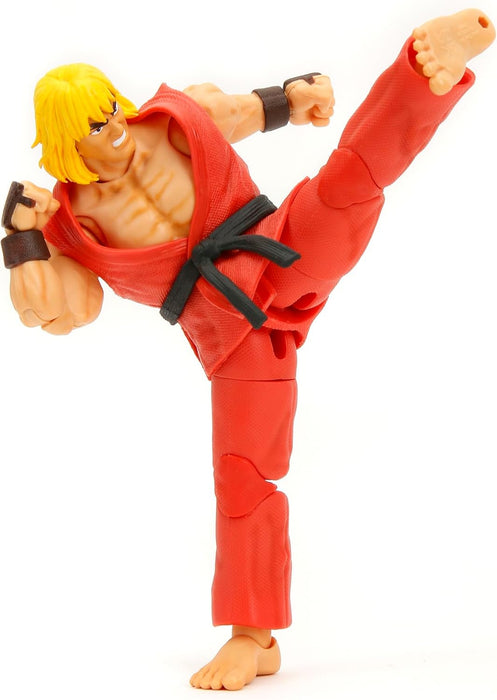 Street Fighter II 6" Ken Figure Action Figure, Toys for Kids and Adults