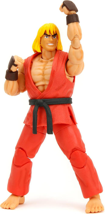Street Fighter II 6" Ken Figure Action Figure, Toys for Kids and Adults