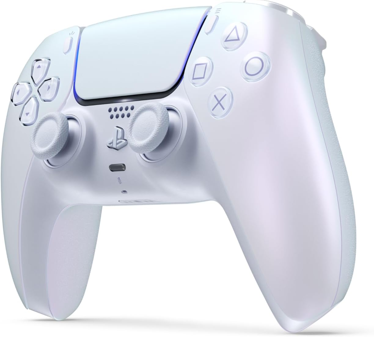 Sony, Manette PlayStation 5 officielle DualSense, Sans fil, Batterie rechargeable, Bluetooth, Compatible avec PS5, Couleur : Chroma Pearl