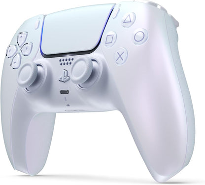 Sony, Manette PlayStation 5 officielle DualSense, Sans fil, Batterie rechargeable, Bluetooth, Compatible avec PS5, Couleur : Chroma Pearl