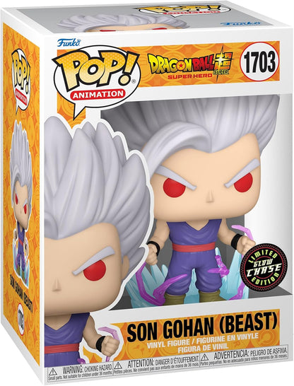 Funko Pop! Animation: Dragon Ball Super: Super Hero - Son Gohan (Beast) with Chase, (Style May Vary