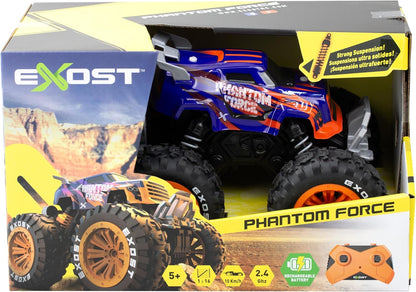 EXOST - Ferngesteuertes Auto Phantom Force 1/16-2.4Ghz - Violett - Orange - 28,5 cm