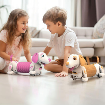 SilverLit YCOO Robo Dash D Brown Puppy robotspeelgoed met directe bediening en touch-sensor voor kinderen