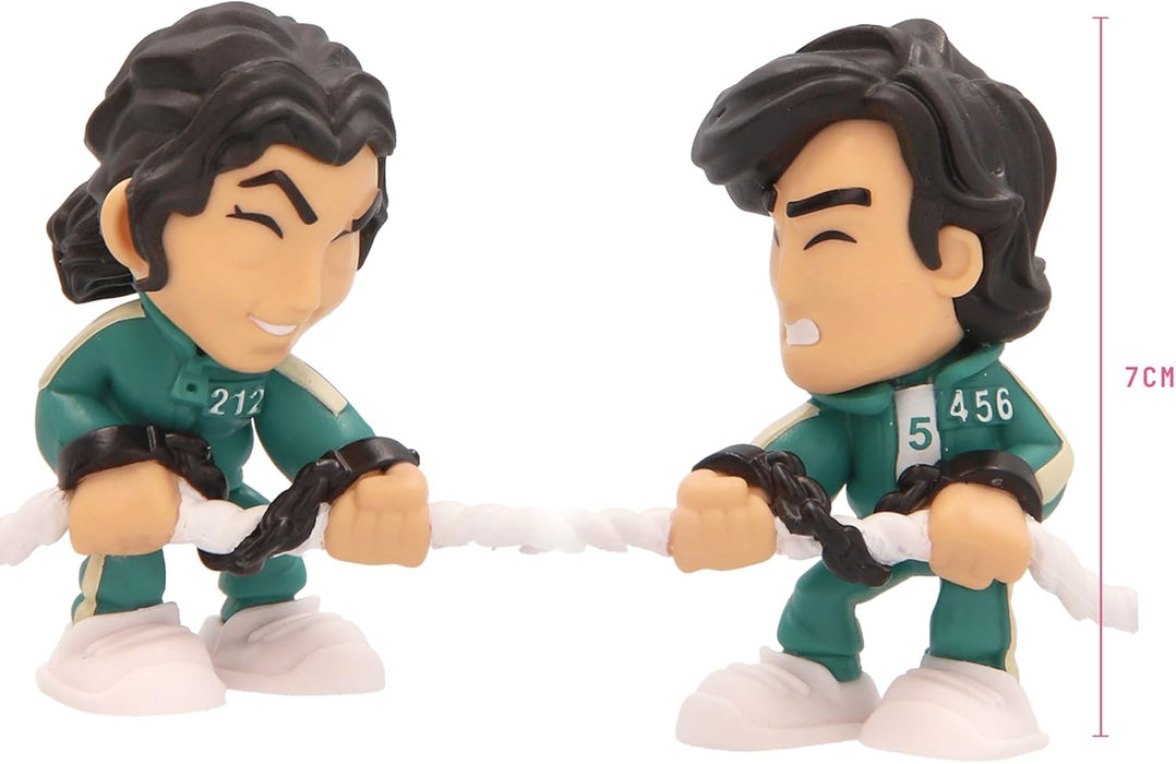 IMC Toys Squid Game Challenge Tug of War, from the Netflix Series, Game Challenges To Play And Display, Includes Mini Set And Figurines, Gift Toy for Adults Age +17