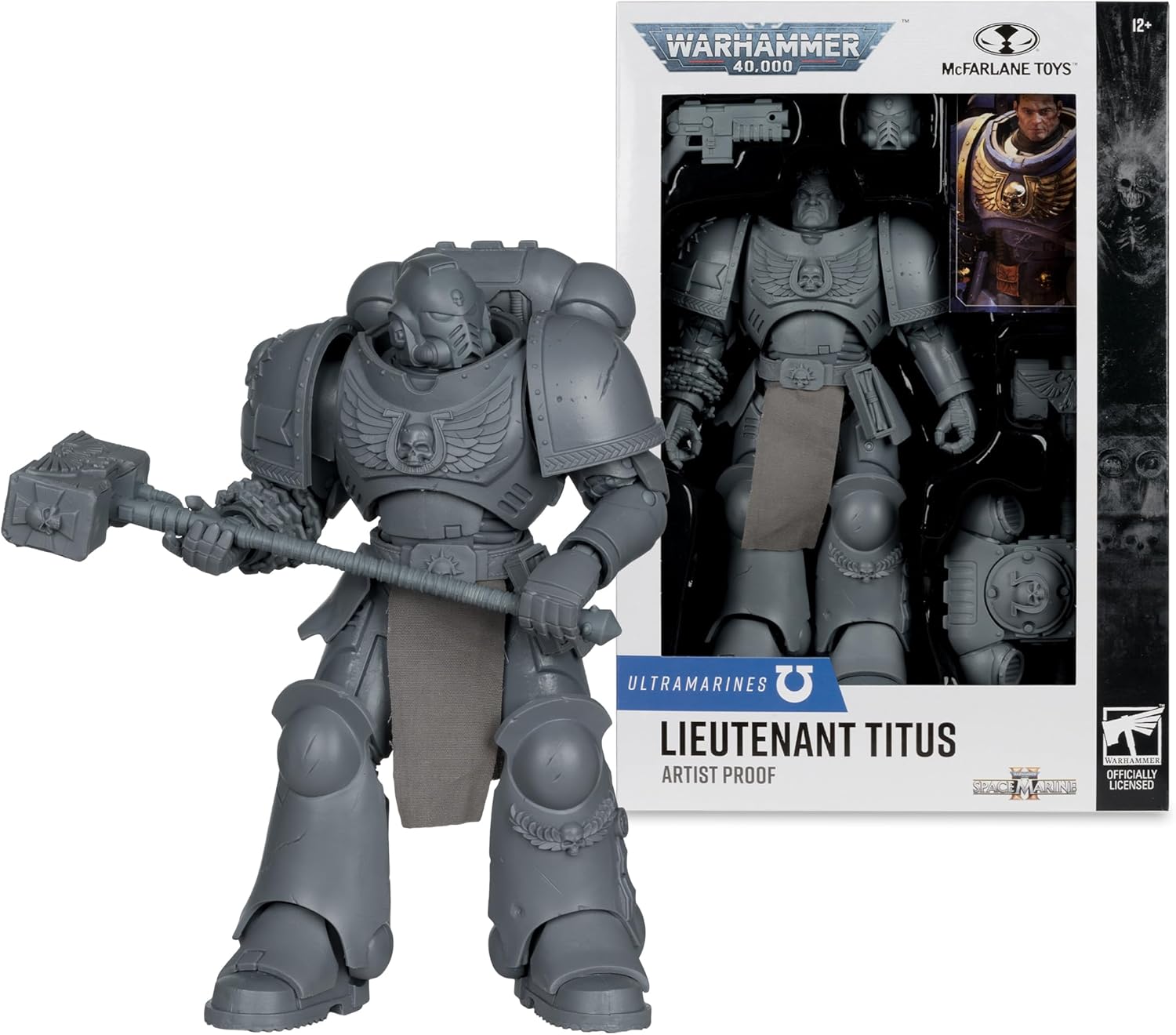 McFarlane Warhammer 40,000 Lieutenant Titus (Space Marine II) Artist Proof 7in Figure Toys