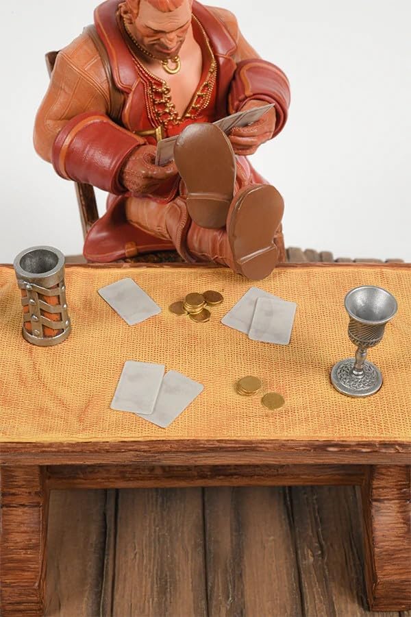 DEVplus Dragon Age Varric Tethras The Sun, Tarotkarten-Statue
