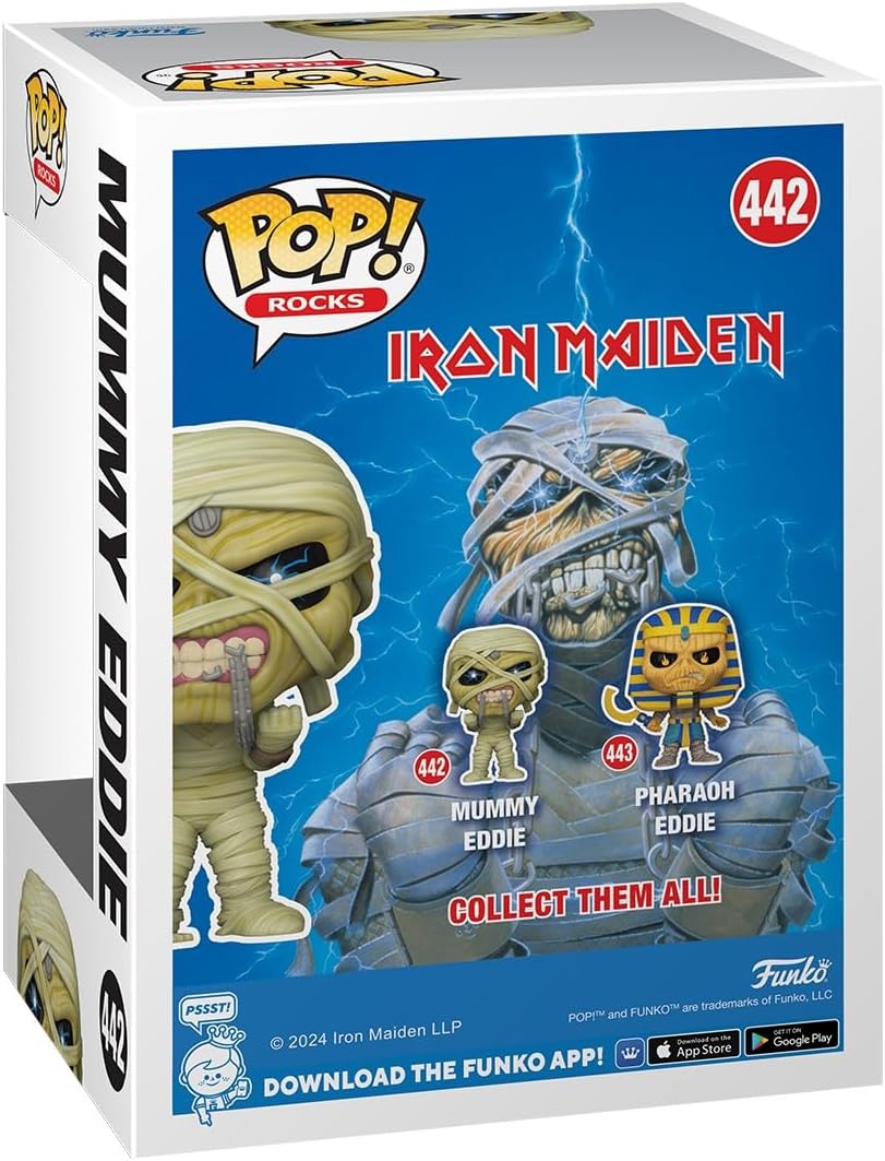 Funko Pop! Rocks: Iron Maiden - Eddie Mummy Eddie - Collectable Vinyl Figure - Gift Idea - Official Merchandise - Toys for Kids & Adults - Music Fans - Model Figure for Collectors and Display