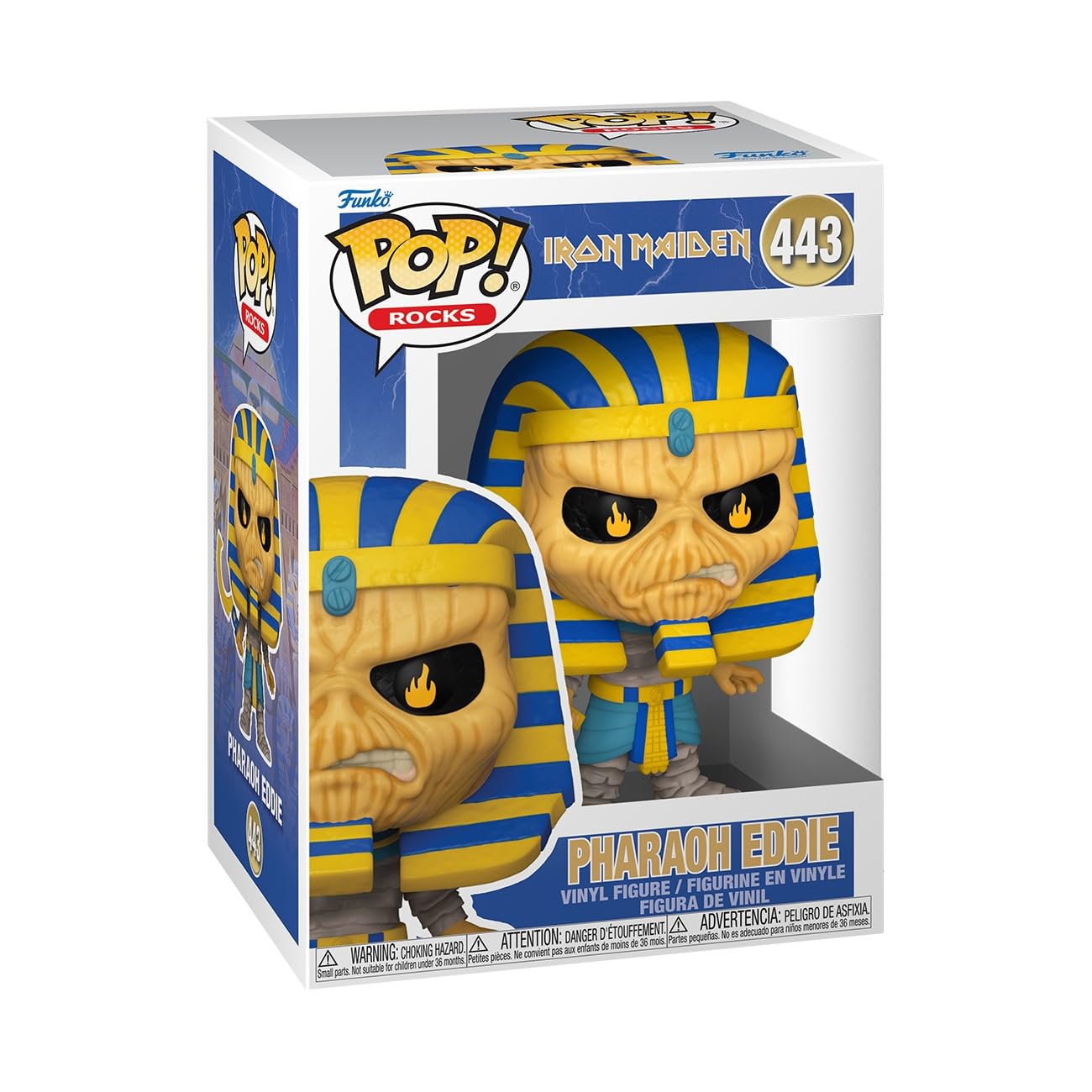 Funko Pop! Rocks: Iron Maiden - Pharaoh Eddie - Pharoah - Collectable Vinyl Figure - Gift Idea - Official Merchandise - Toys for Kids & Adults - Music Fans - Model Figure for Collectors and Display
