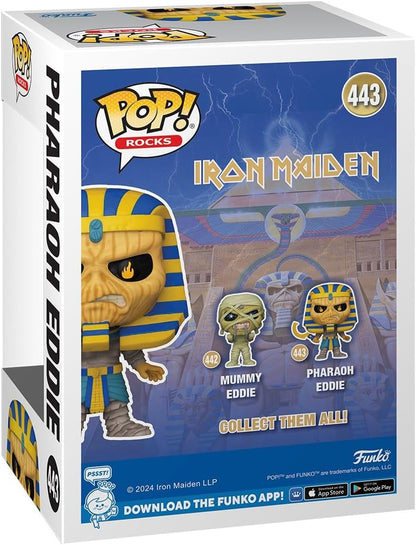 Funko Pop! Rocks: Iron Maiden - Pharaoh Eddie - Pharoah - Collectable Vinyl Figure - Gift Idea - Official Merchandise - Toys for Kids & Adults - Music Fans - Model Figure for Collectors and Display