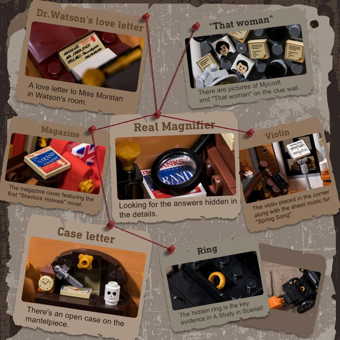 Pantasy Set Construction Figurine Sherlock Holmes, The Residence 221B (85014)