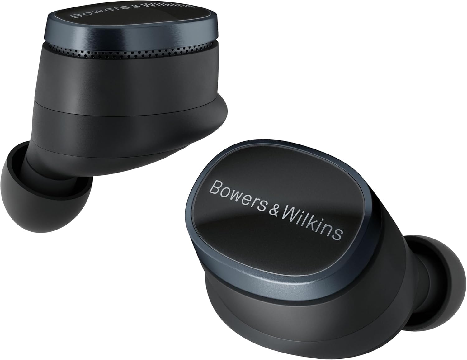 Bowers & Wilkins Pi8 True Wireless Noise Cancelling Earbuds with Bluetooth aptX, 24-bit Wireless Connection, Audio Retransmission, and 6 Built-in Microphones – Anthracite Black