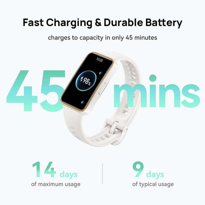 HUAWEI Band 9, Comfortable All-Day Wearing, Science-based Sleep Tracking, up to 14 days Battery life, Intelligent Brightness Adjustments, 100 workout modes, Compatible with iOS&Android Blue Nylon