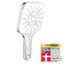 Grohe  Quickfix Vitalio Smartactive 130 Cube Douchekop - + 13 Cm - Ecojoy - 3 Straalsoorten - 26595000