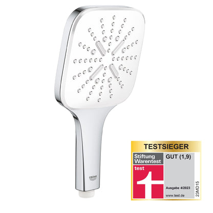 Grohe  Quickfix Vitalio Smartactive 130 Cube Douchekop - + 13 Cm - Ecojoy - 3 Straalsoorten - 26595000