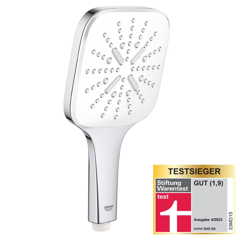 Grohe  Quickfix Vitalio Smartactive 130 Cube Douchekop - + 13 Cm - Ecojoy - 3 Straalsoorten - 26595000