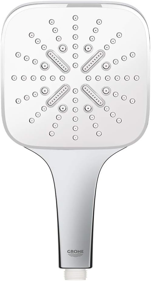Grohe  Quickfix Vitalio Smartactive 130 Cube Douchekop - + 13 Cm - Ecojoy - 3 Straalsoorten - 26595000
