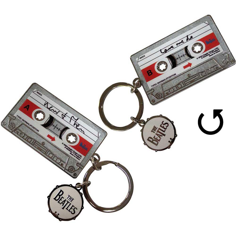 Rock Off officially licensed products The Beatles Now And Then Casette Keyring One Size, Rock Off officially licensed products The Beatles Now And Then Casette Portachiavi Size One Size, Rock Off officially licensed products The Beatles Now And Then Caset
