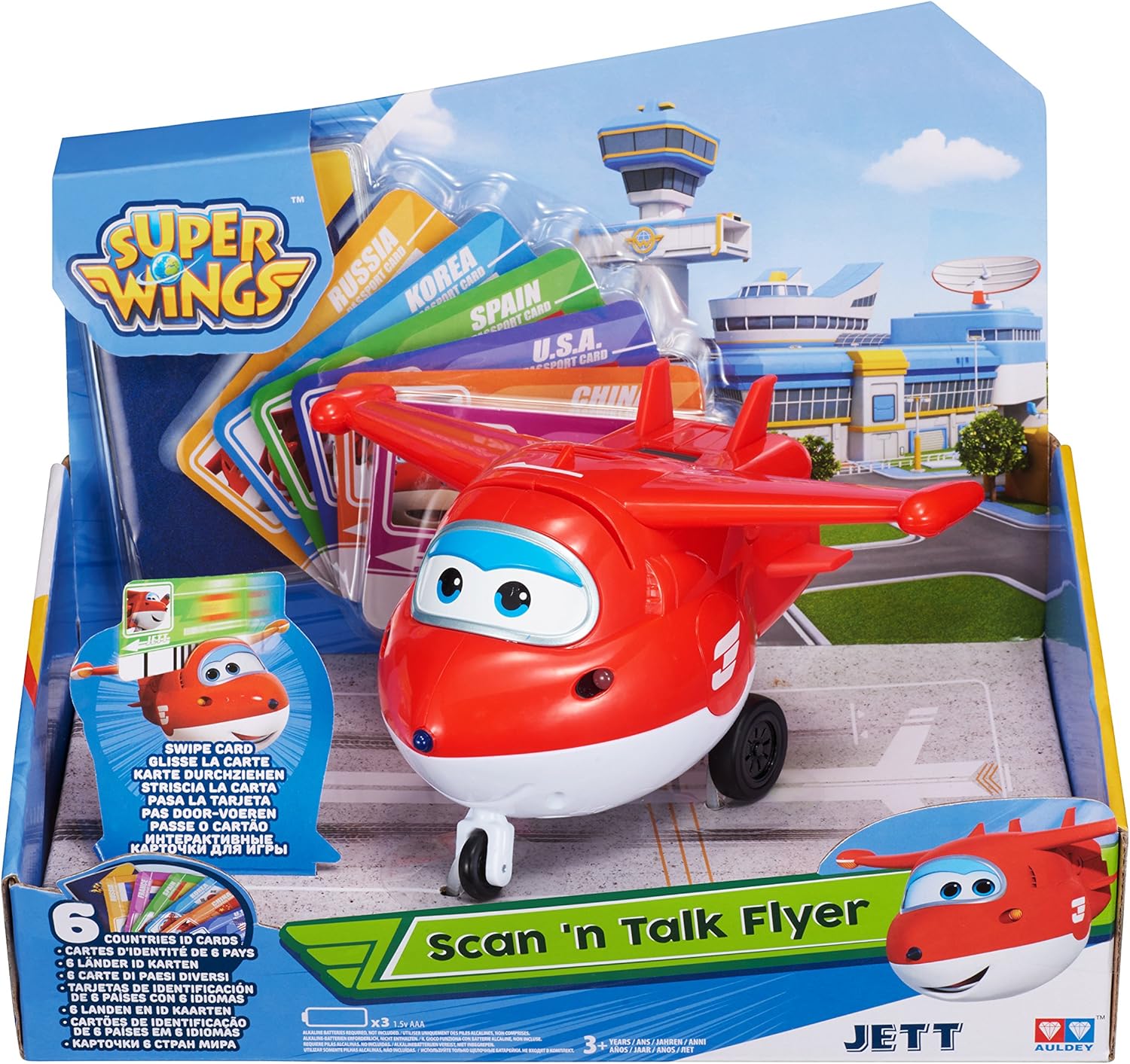 Auldeytoys YW710410 - Scan Talk Flyer-Jett, Spielzeugfigur, rot
