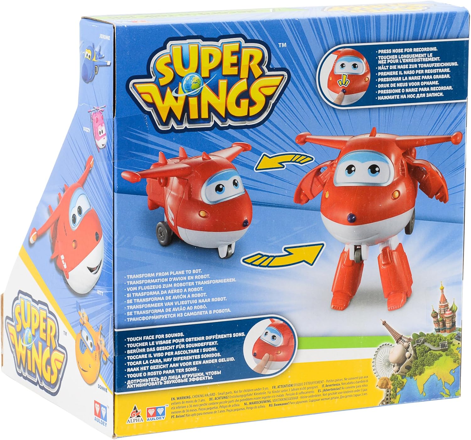 Auldeytoys YW710410 - Scan Talk Flyer-Jett, Spielzeugfigur, rot