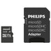 Philips Ultra Speed Micro SDHC Card 32 GB + SD Adapter UHS-I U1, leest tot 80 MB/s, A1 Fast App Performance, V10, geheugenkaart voor smartphones,tablets,pc's,kaartlezer, Full HD-video