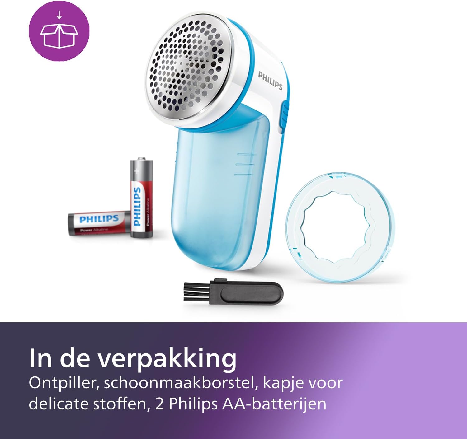 Philips Versuni Gc026 Pluizenverwijderaar Blauw One Size / Eu Plug