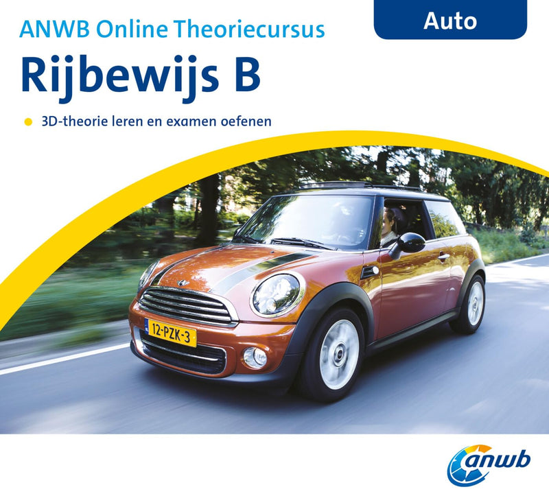 ANWB Online Theoriecursus Rijbewijs B: 3D-theorie leren en examen oefenen (ANWB Rijopleiding