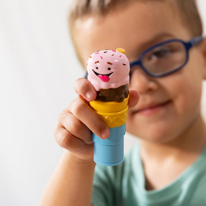 Melissa & Doug Sticker Wow! 24-seitiger Aktivitätenblock und Aufkleberstempel, 300 Aufkleber, Aktivität-Bastelspielzeug Sammlerfigur – Eiscreme