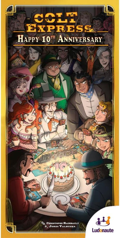 Ludonaute | Colt Express: Happy 10th Anniversary Expansion | Board Game | Ages 10+ | 2-7 Players | 45+ Minutes Playing Time