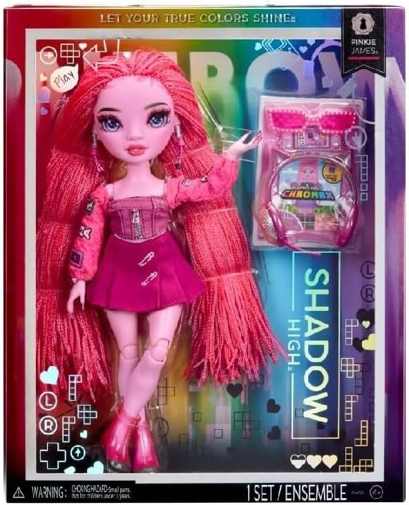 Rainbow High Shadow High Series 3 - Pinkie - Pink Fashion Doll - Fashionable Outfit & 10+ Colourful Play Accessories - Great for Kids 4-12 Years Old & Collectors