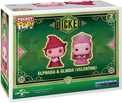 Funko Pocket POP! Valentines 2 Packung - Wicked - WKD - Keychain - Neuartiger Schlüsselanhänger - Vinyl-Minifigur Zum Sammeln - Strumpffüller - Geschenkidee - Offizielle Handelswaren - Movies Fans