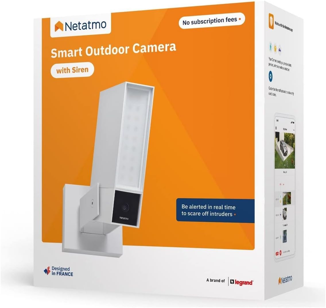 Netatmo - Presence Smart Outdoor Camera With Siren White