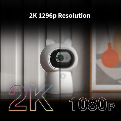 Aqara 2K beveiligingscamera Camera Hub G3 voor binnenshuis, AI gezichts- en gebaarherkenning, infrarood afstandsbediening, Pan en Tilt, werkt met HomeKit Secure Video, Alexa, Google Assistant, IFTTT