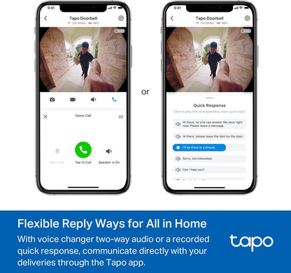 Tapo D235 V1 - Video Doorbell Camera Kit - Smart Doorbell - With Camera
