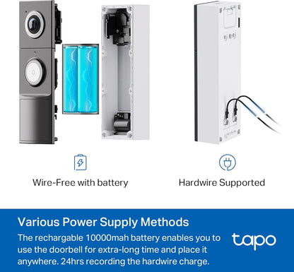 Tapo D235 V1 - Video Doorbell Camera Kit - Smart Doorbell - With Camera