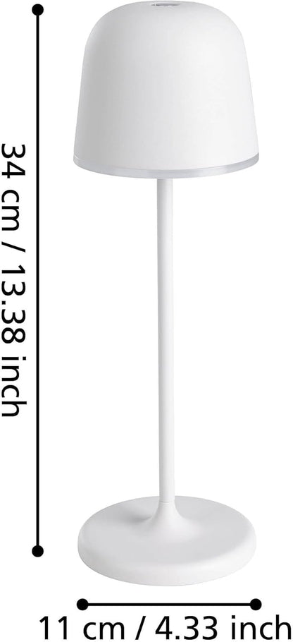 Eglo - Mannera Table Lamp - Gray - 34 Cm Tall, 11 Cm Diameter